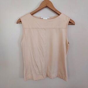 Nike Golf Dri-FIT Sleeveless Top Peach Boat Neck Tank Womens Large Tennis Sporty